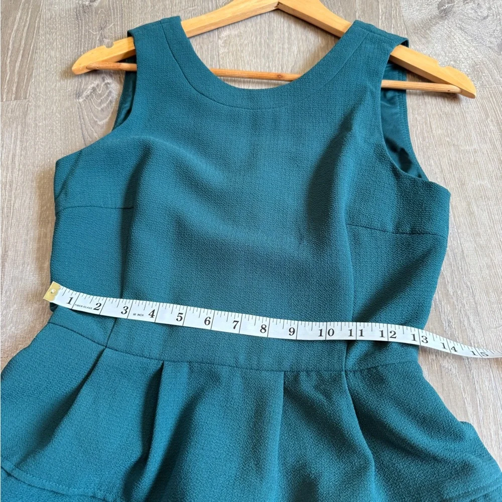 Madewell Midnight Mini Dress in Spruce Green – Size 0